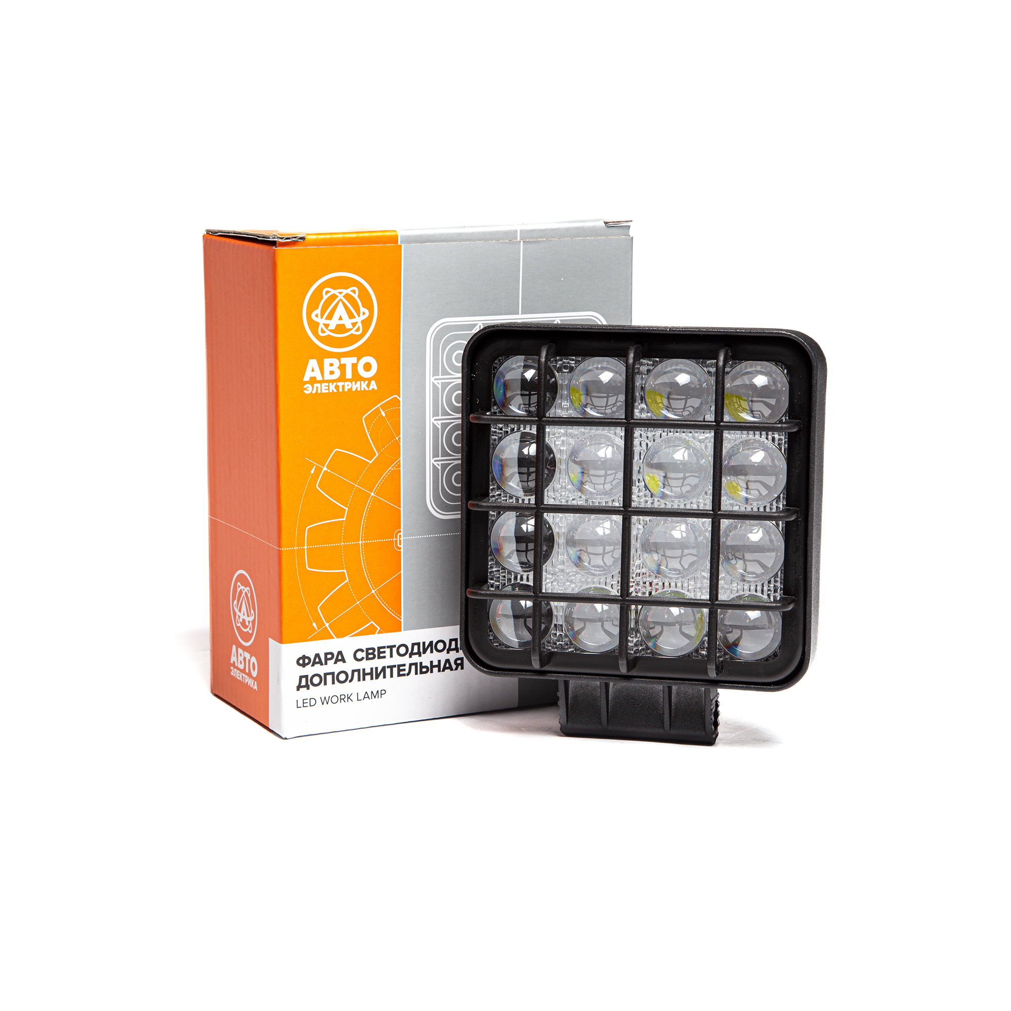 Фара светод доп квадрат, направленный свет AVTOELECTRICA AE48S-16LED-5DLENS-HC