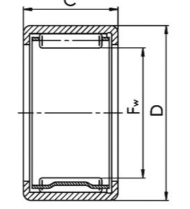 Подшипник 943/20 (НК2025) (20*26*25) CRAFT