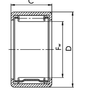 Подшипник 943/25 (НК 253225) (25*32*25) CRAFT