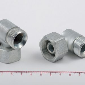 Штуцер соединительный для РВД угловой (М22*1,5-гайка М22*1,5) 27/27 /РФ