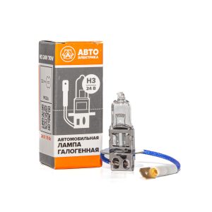 Автолампа Н3 24В галогенная (с проводком) 24-70 PK22s AVTOELECTRICA