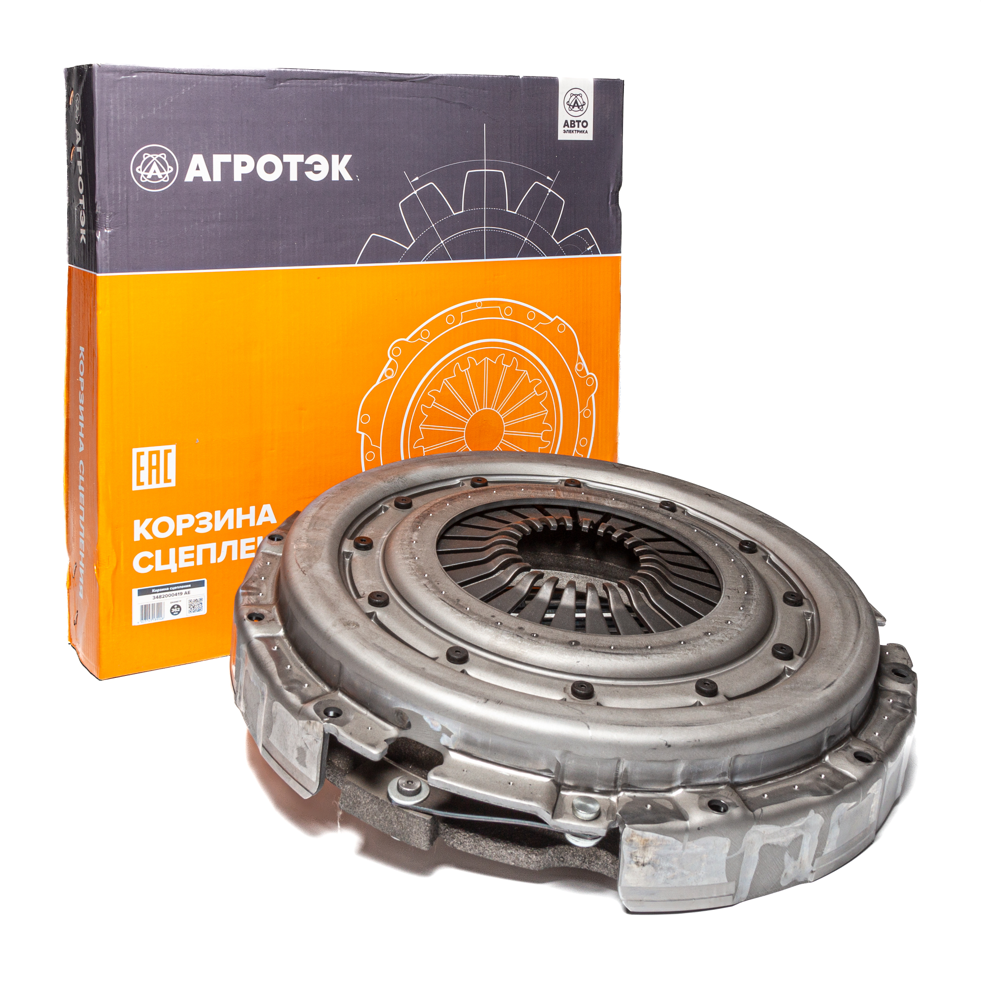 Корзина сцепления лепестковая ГАЗ, ГАЗОН NEXT, ГАЗ-33106 АГРОТЭК 3482000419 АЕ /Пост713-0%