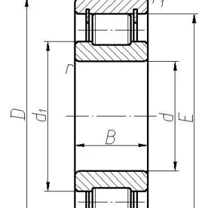 Подшипник 102211М (NCL211V) (50*100*21) ГПЗ-34