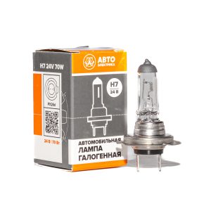 Автолампа Н7 24В галогенная 24-70 PX26d AVTOELECTRICA