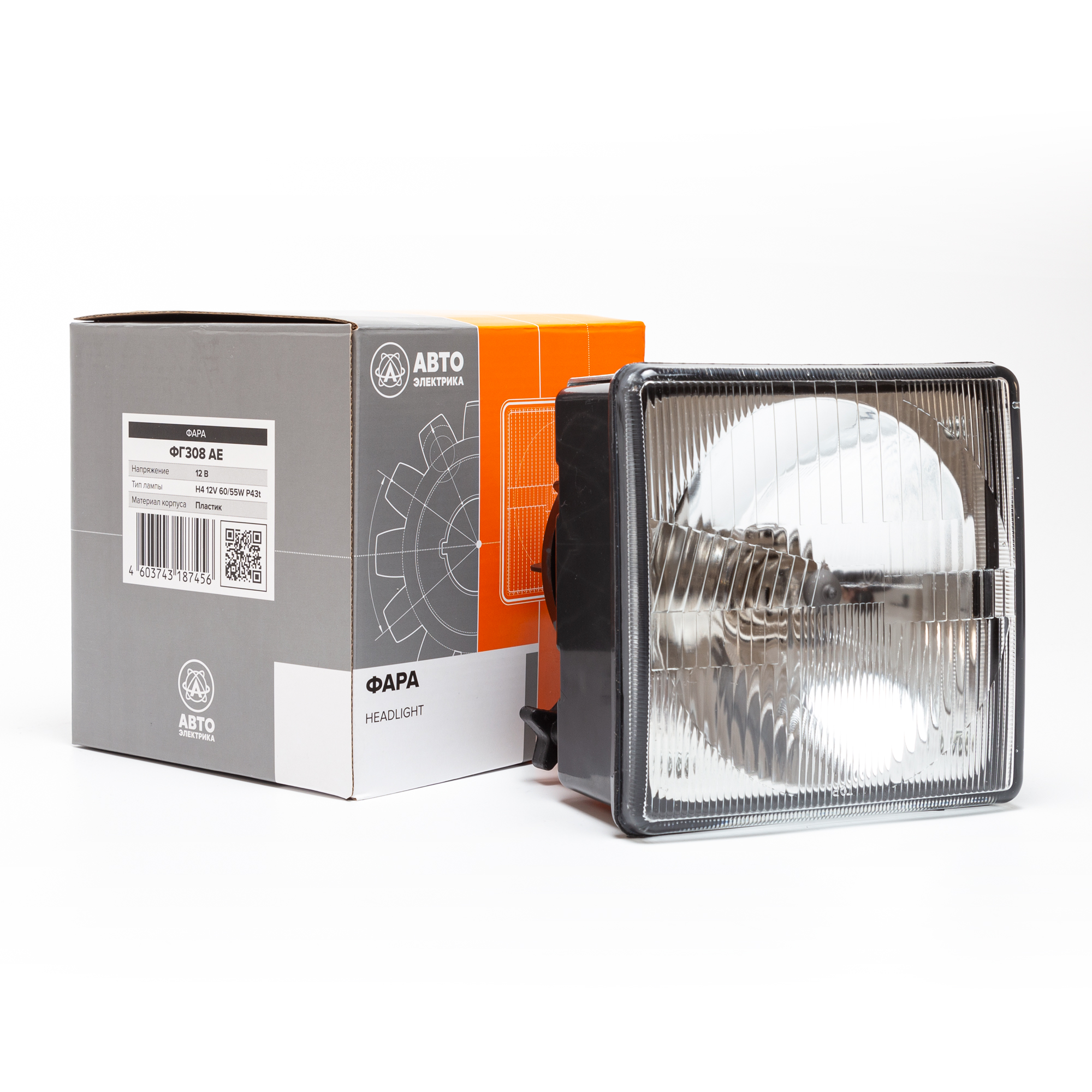 Фара МТЗ 12В Н4-60/55 (нов.образ. с 2005г.) (ан.08 7101 000) (112.08.70) AVTOELECTRICA ФГ308 АЕ — изображение 4