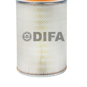 Фильтр воздушный СуперМАЗ (с дном) DIFA 4346M (238Н-1109080) (392*286*168/17)