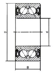Подшипник 3056211 2RS (3211 2RS) (55*100*33,3) CRAFT