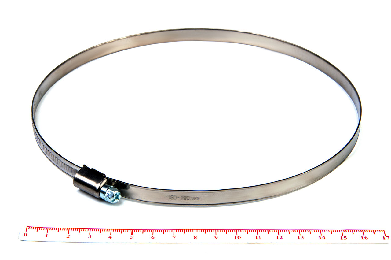 Хомут 160-180 /9 W2 (AISI 430) червячный НЕРЖ. HIMPT /РФ — изображение 3