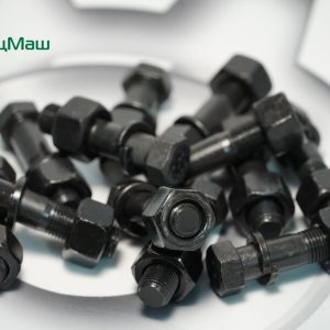 Болт М10*55 УПАКОВКА 40 шт карданный + гайка, гровер (АЗОТИРОВАННАЯ СТАЛЬ)  СПЕЦМАШ 201567-250515