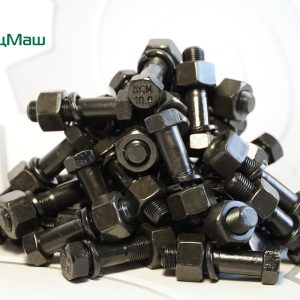 Болт М10*1*40 мм УПАКОВКА 40 шт карданный + гайка,гровер (АЗОТИРОВАННАЯ СТАЛЬ) СПЕЦМАШ 371264-250688
