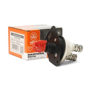 Выключатель массы ручной МТЗ 12/24В 50А 2-х контакт. (ан. 1212.3737-04) AVTOELECTRICA 15.3737-02 AE