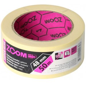 Лента малярная 48мм*50м ZOOM Super glue, желтая 02-5-1-504