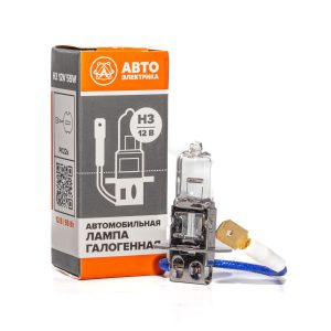 Автолампа Н3 12В галогенная 12-55 PK22s AVTOELECTRICA