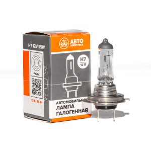Автолампа Н7 12В галогенная 12-55 PX26d AVTOELECTRICA