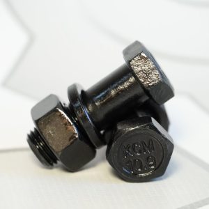 Болт М14*1,5*40 мм карданный + гайка, гровер (АЗОТИРОВАННАЯ СТАЛЬ)  СПЕЦМАШ 372219-250559