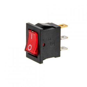 Клавиша 12V 15A Mini красная с подсветкой (3конт.) ON-OFF TM Nord YADA 905441