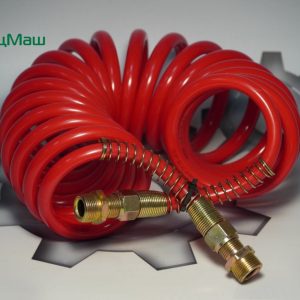 Шланг витой красный М16*1,5 (7,5м ПОЛИАМИД) СПЕЦМАШ 452.711.006.0-4