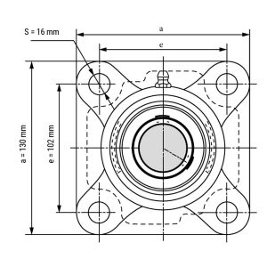 Подшипник UCF 208 (40*130*51,2) CRAFT