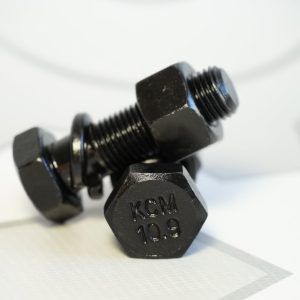 Болт М12*1,25*40 карданный + гайка, гровер (АЗОТИРОВАННАЯ СТАЛЬ) СПЕЦМАШ 371302-250515